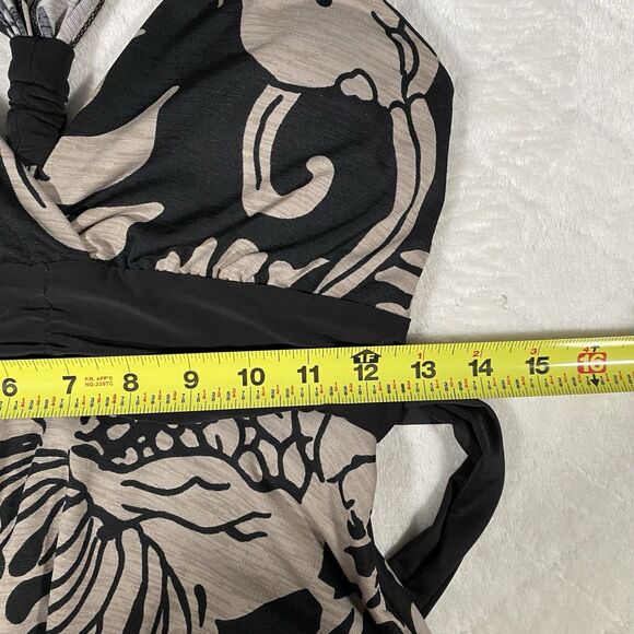 Vtg Y2K Babydoll Dress Handkerchief Hem Forest Fairy Halter Empire Waist Sz M - Picture 9 of 10